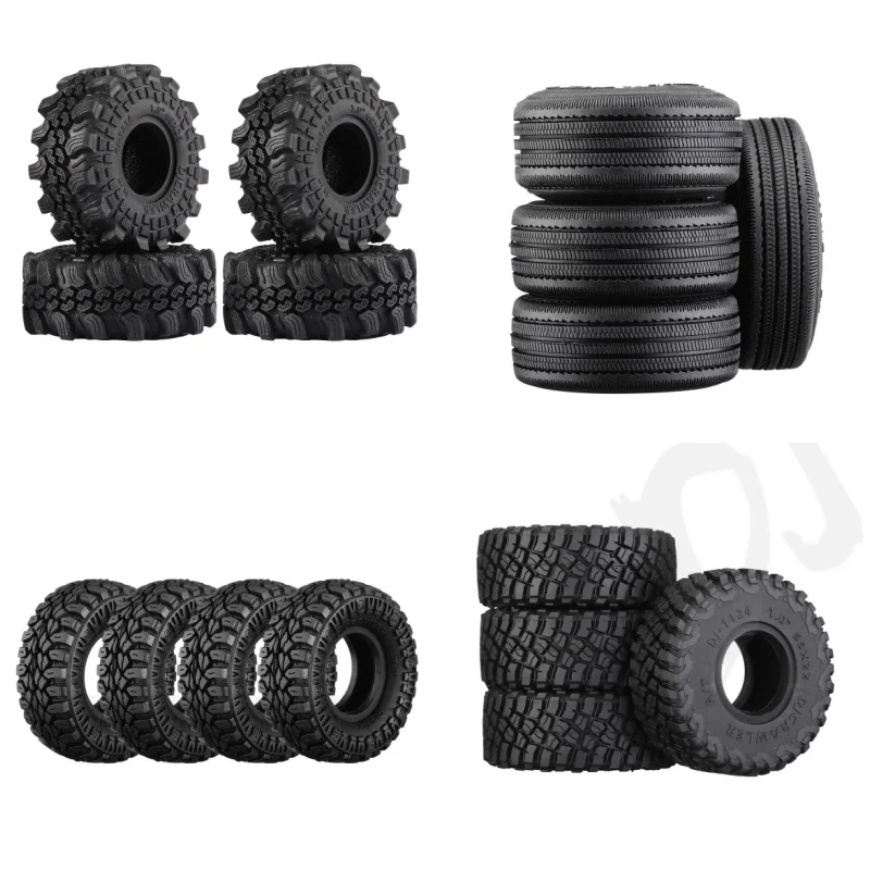 DJ 1 Inch High Viscosity Tire for AXIAL SCX24 FMS 1/18 TRAXXAS TRX4M