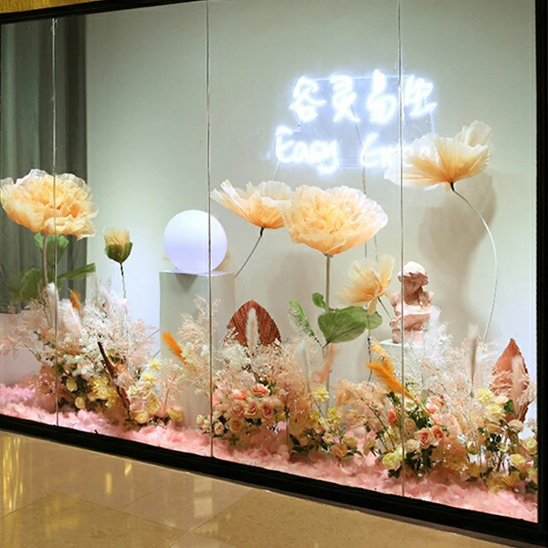 OUFULA Floor Lamps With Automatic Opening And Closing Flowers Wedding Lights Festive Atmosphere LED Stage Flower Decoration image 4