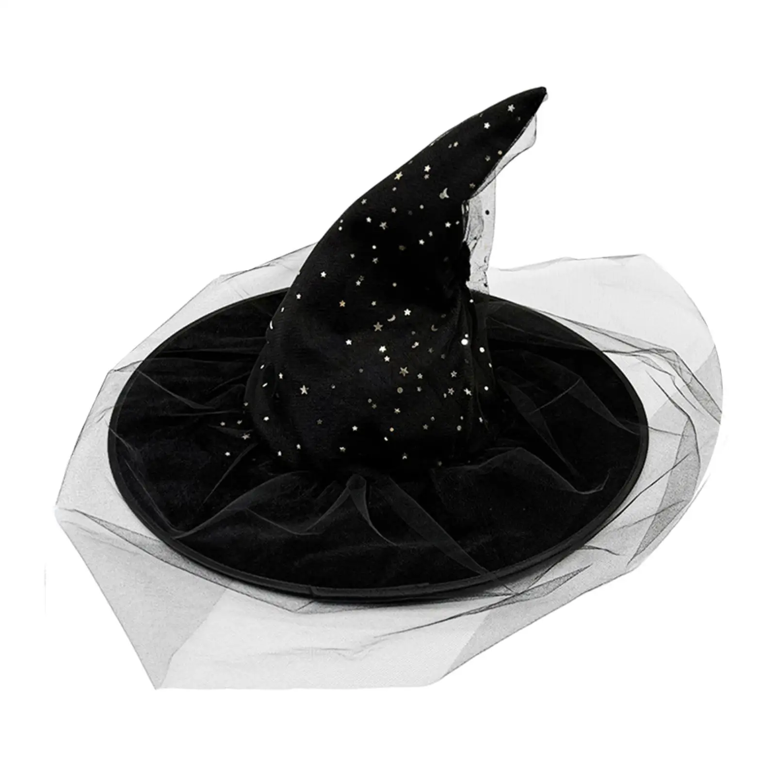 Dekoracja na Halloween - kapelusz czarownicy, kreatywne rekwizyty do zdjęć dla kobiet, dodatek do kostiumu na Halloween na festiwale, bal przebierańców, karnawały i imprezy.