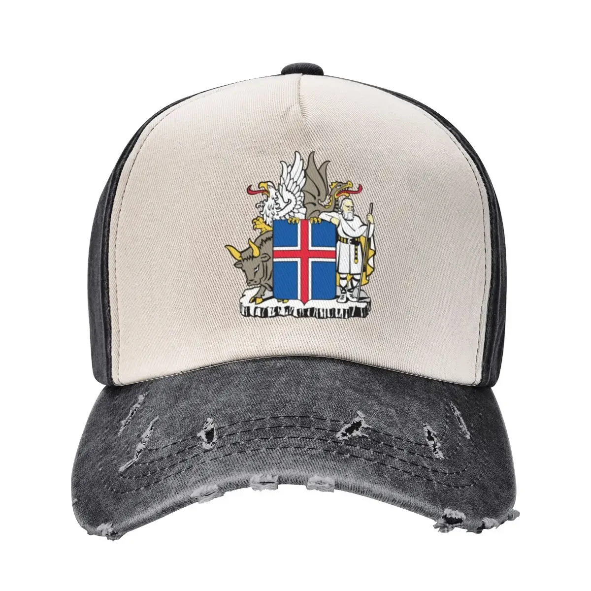 Coat of arms of Iceland Baseball Cap Dropshipping Fashion Beach Women's Beach Outlet Men's