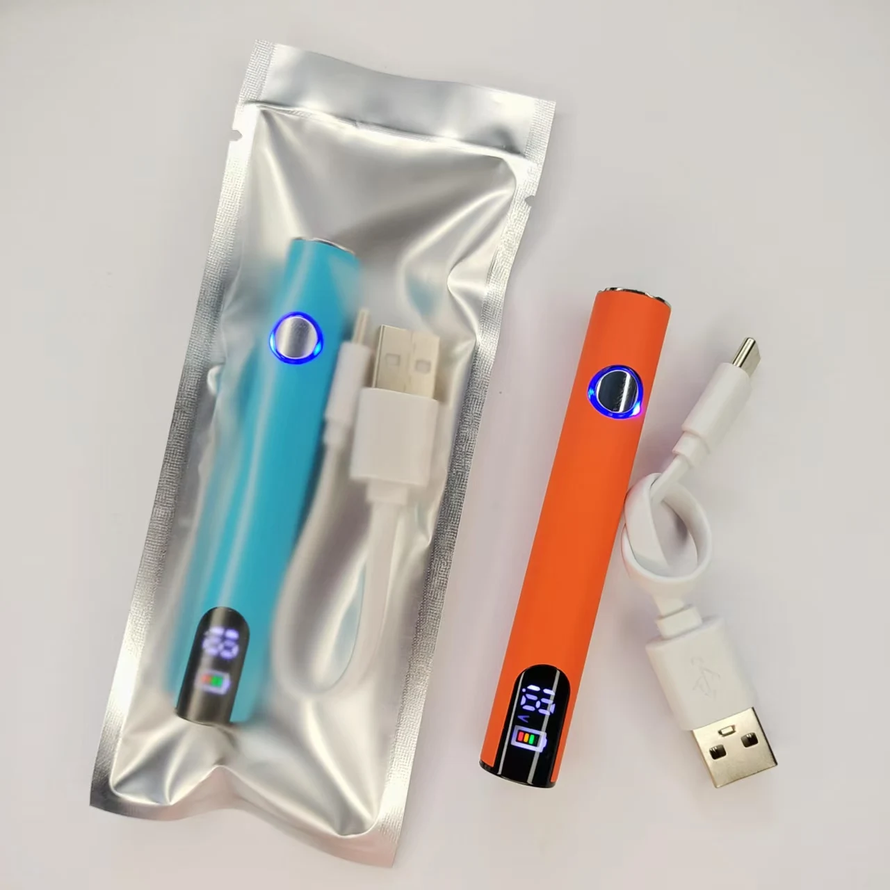 5 PCS LED 510 Thread Battery 500mAh Cart Pen Adjustable Voltage Portable Electric Soldering Iron Welding view 3