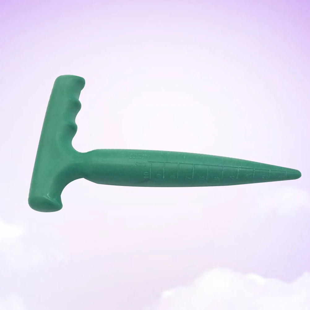 

3Pcs Seedlings Dibber Plastic Gardening Tools Ergonomic Cranked Handle for Transplanting Planting Seed Starting Loosening Soil