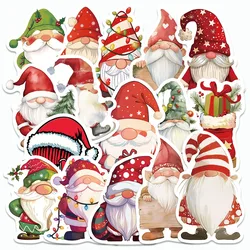 50PCS Christmas Gnome Stickers Cartoon Graffiti Decals For Laptop Student Tablet Luggage Fridge Books Holiday Gifts Stickers