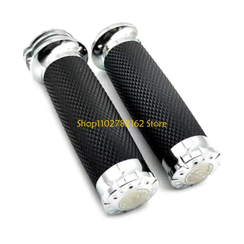 

547B Motorcycle Handlebar Grips Lightweight Hand Grip Set for XL883 1200 Upgraded Your Ride with a Classical Touches 1 Pair
