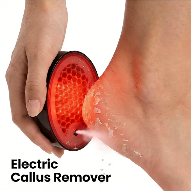 Red Blue Light Foot Spa Massager with Heat Hydro Splash Removal Aurora Silver Portable Home Pedicure Care Kit