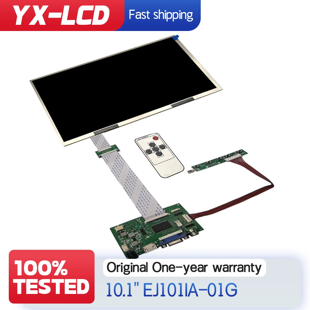 

10,1-дюймовый ЖК-дисплей EJ101IA-01G 1280x800 с HDMI, VGA, 2AV, платой управления, монитором и 40-контактной панелью LVDS