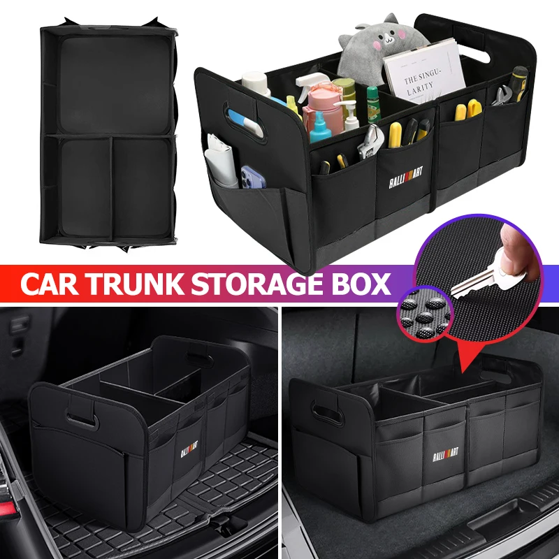 

Big Capacity Collapsible Car Storage Box Trunk Cargo Case Tools For Mitsubishi Outlander Pajero Sport Lancer EX ASX L200 Eclipse