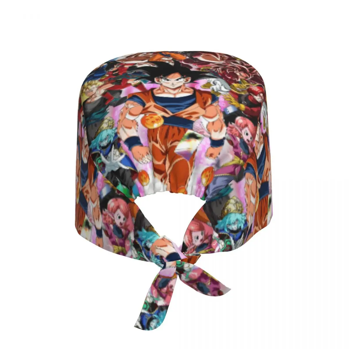 Gorro de trabajo ajustable personalizado estilo tortuga Goku para mujeres y hombres, gorros exfoliantes de Anime japonés, gorro de cirujano para médico de enfermería para Chef