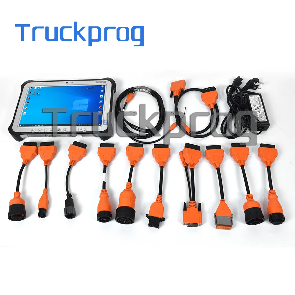 XTRUCK Y009 Multiple brand construction machinery Truck scanner Automatic code reader OBD diagnostic tool Vehicle scanner+FZ-G1