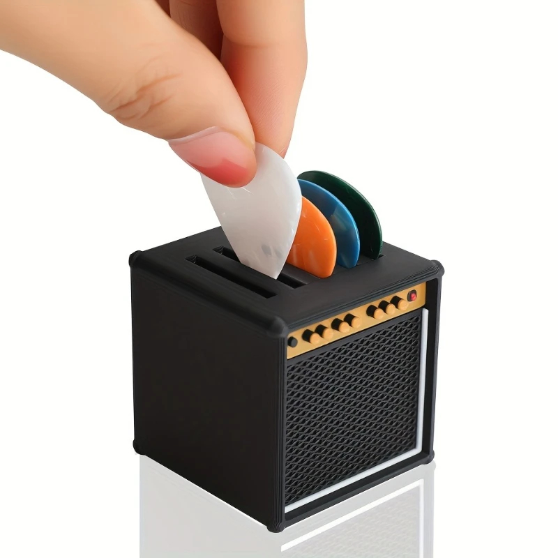 1Set Popular Guitar Pick Holder Speaker Model Portable Rack Suitable for Guitarists Pick Organizer