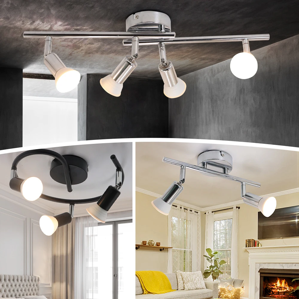 

E27 Modern Chandelier Ceiling Lamp Iron Minimalist Personality Creative LED Lighting For Home Bedroom Bathroom Sliver