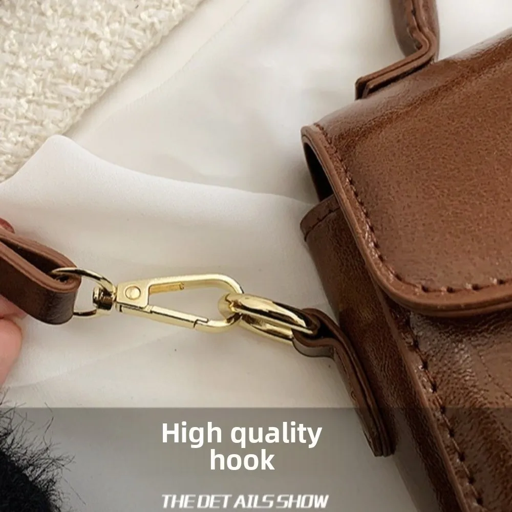 

Handbag Korean PU Crossbody Bag Square Solid Color Korean Underarm Bag Versatile Large Capacity Women Shoulder Bag Business