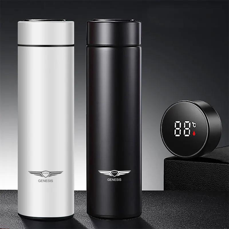 Thermoses Water Bottle Portable Travel Mug with Smart for Genesis Essentia GV80 Neolun G70 G90 GV90 GV60 X G80 GV70