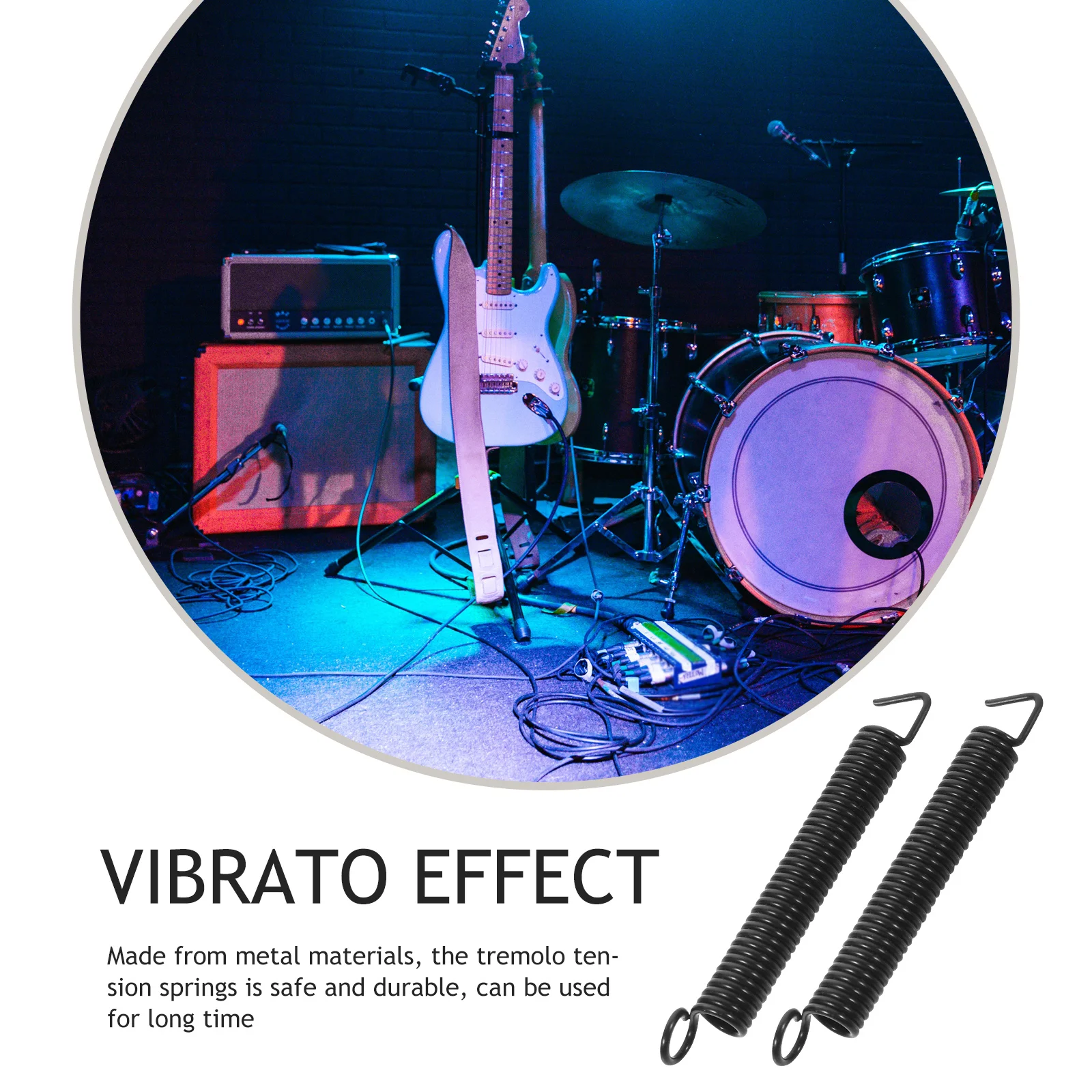 

3Pcs Electric Guitar Tremolo Bridge Springs Metal Durable Replacement Parts for Vibrato Effect Guitar Tremolo Springs