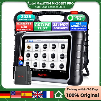 Autel MaxiCOM MK808BT PRO סורק OBD2 כלי סריקה לאבחון רכב כלי סריקה OBD 2 קורא קוד קידוד מפתח בדיקה פעילה PK MK808S