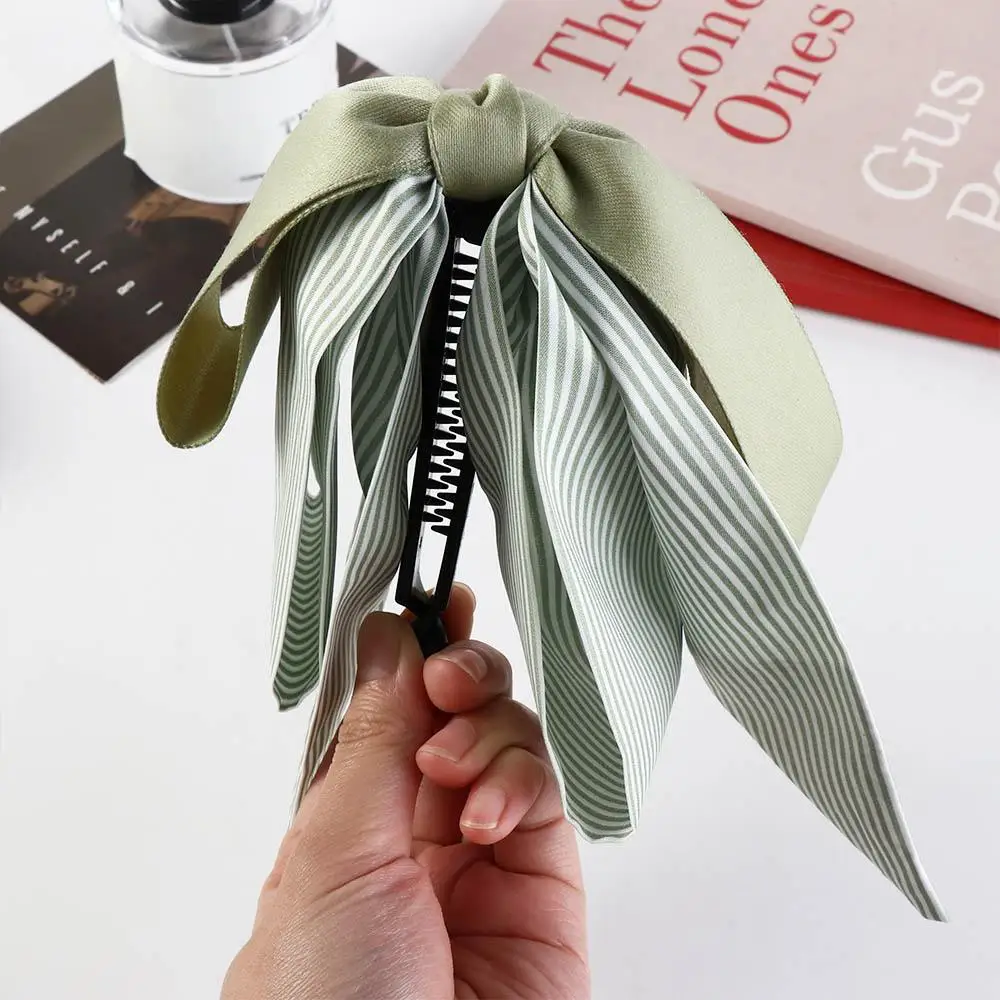 موضة الشريط القوس الموز كليب الكورية نمط أغطية الرأس Bowknot مشبك شعر دبوس الشعر غطاء الرأس مشبك شعر النساء
