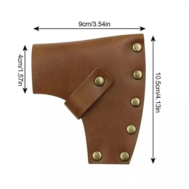 Axe Head Cover Hatchet Sheath Holster Leather Axe Case, Camping Blade Cover, Protector AXE Camping Accessories