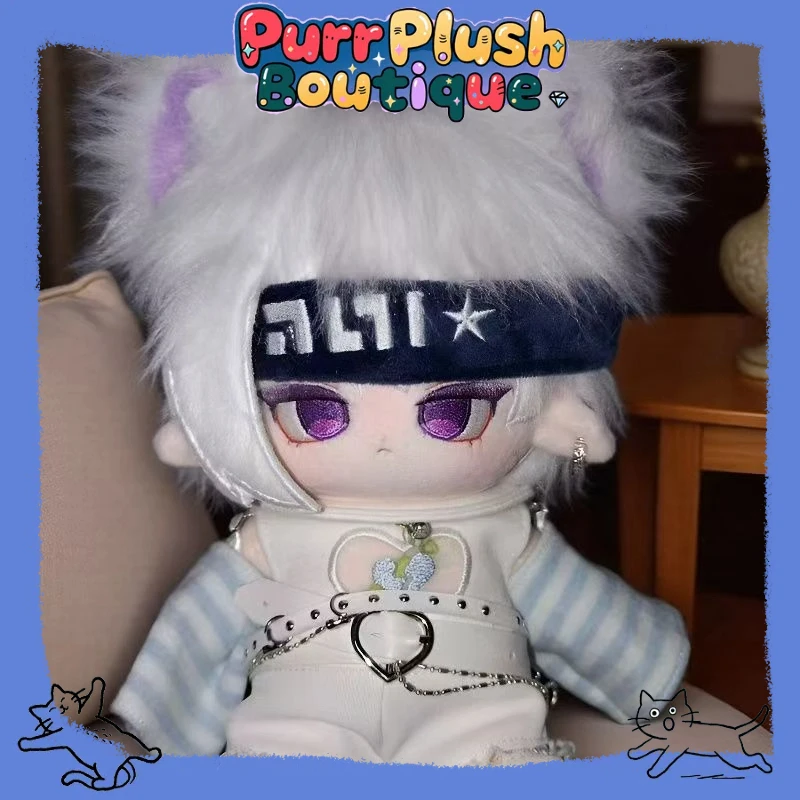 

20cm Plushes Doll AO TU World Grey Alhaitham Anime Cosplay Plush Toy Stuffed Dress Up Cotton Doll Interchangeable Clothes Gift