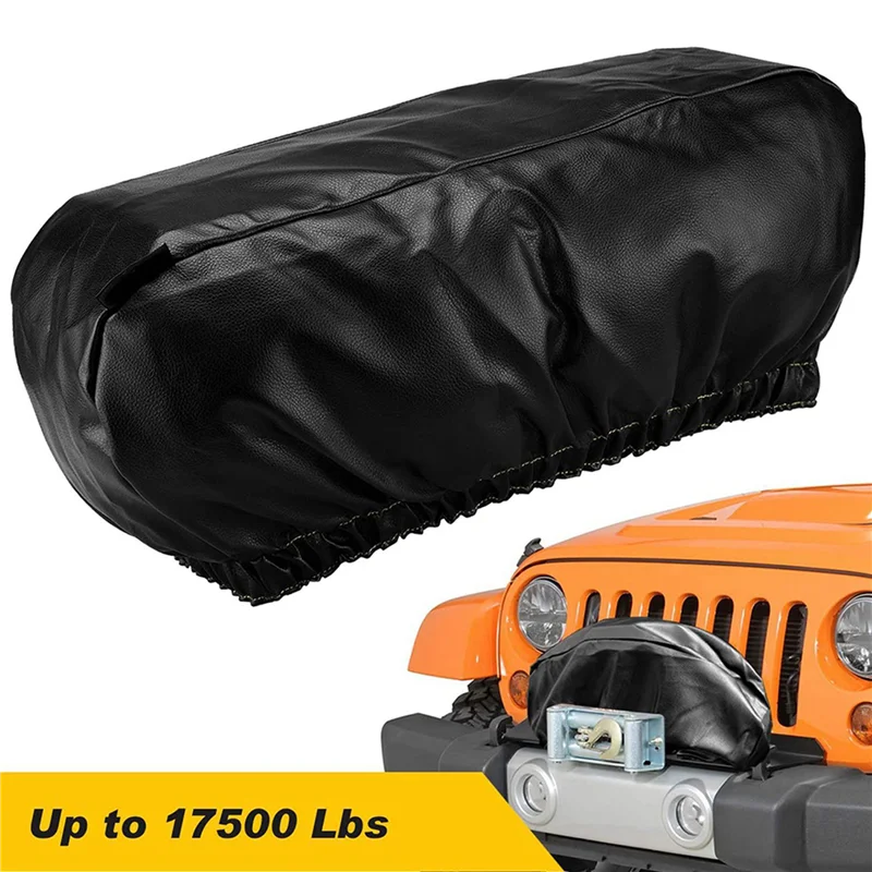 

3X Winch Cover Heavy Duty Waterproof Winch Protection Cover Dust-Proof Universal Winch Cover For Up To 17500 Lbs