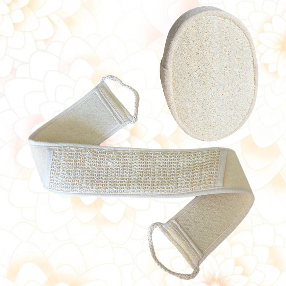 

1Set Back Scrubber Towel Premium Long Strip Body Exfoliating Tool with Dual Handles Deep Clean Bath Accessory for Back Neck