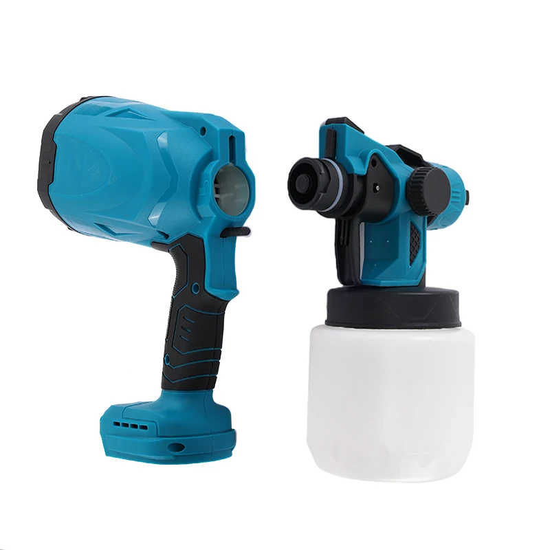 Electric Spray Gun Auto Furniture Steel Coating Airbrush 800ML Cordless Paint Sprayer Compatible For Makita 18V Battery DIY Home