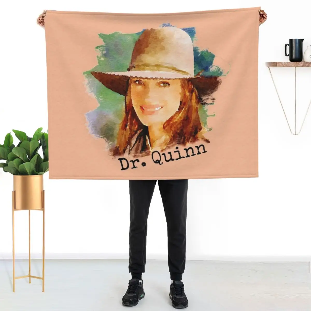 

Dr. Quinn Medicine Woman Throw Blanket Fuzzy Plush Throw Blanket for Sofa Chair