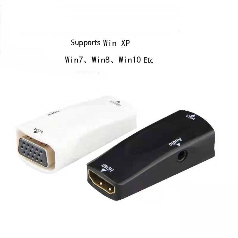 С конвертером HDMI в VGA, адаптером «мама-мама», компьютерный ноутбук, игровой плеер в HDTV-проектор, монитор, аудио, видеоразъем 1080P