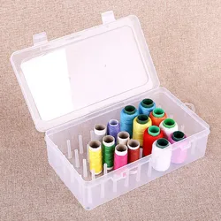 Sewing Threads Storage Box Bobbin Carrying Case Container Holder Transparent Needle Spool Storage Organizer Diy Sewing Access