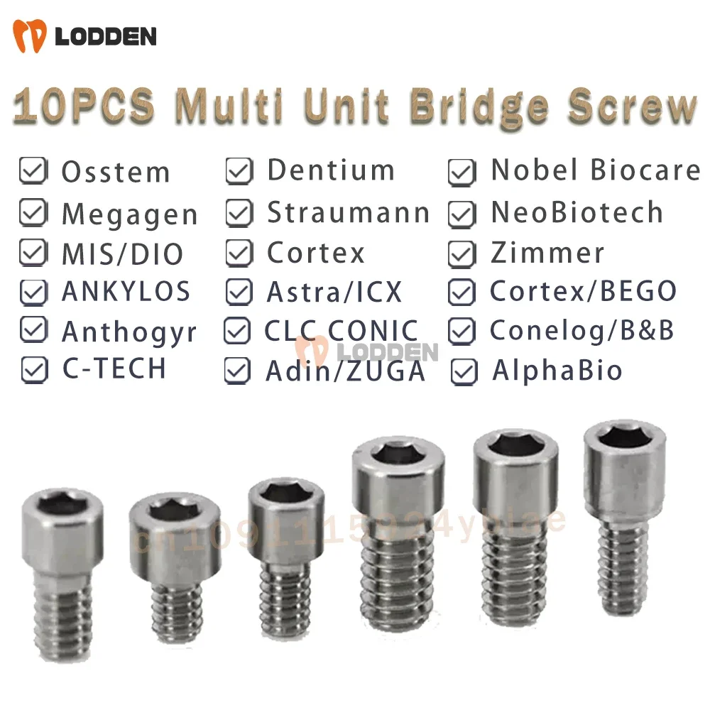 

10 шт. стоматологический мостовой винт с несколькими блоками для Osstem Megagen Dentium ITI Anthogyr Neo Biotech Nobel Biocare Astra MIS, исцеляющий винт