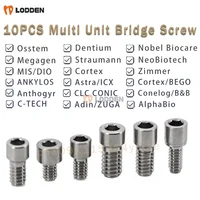 10 Uds. Tornillo de puente de unidad múltiple Dental para Osstem Megagen Dentium ITI Anthogyr Neo Biotech Nobel Biocare Astra MIS tornillo curativo