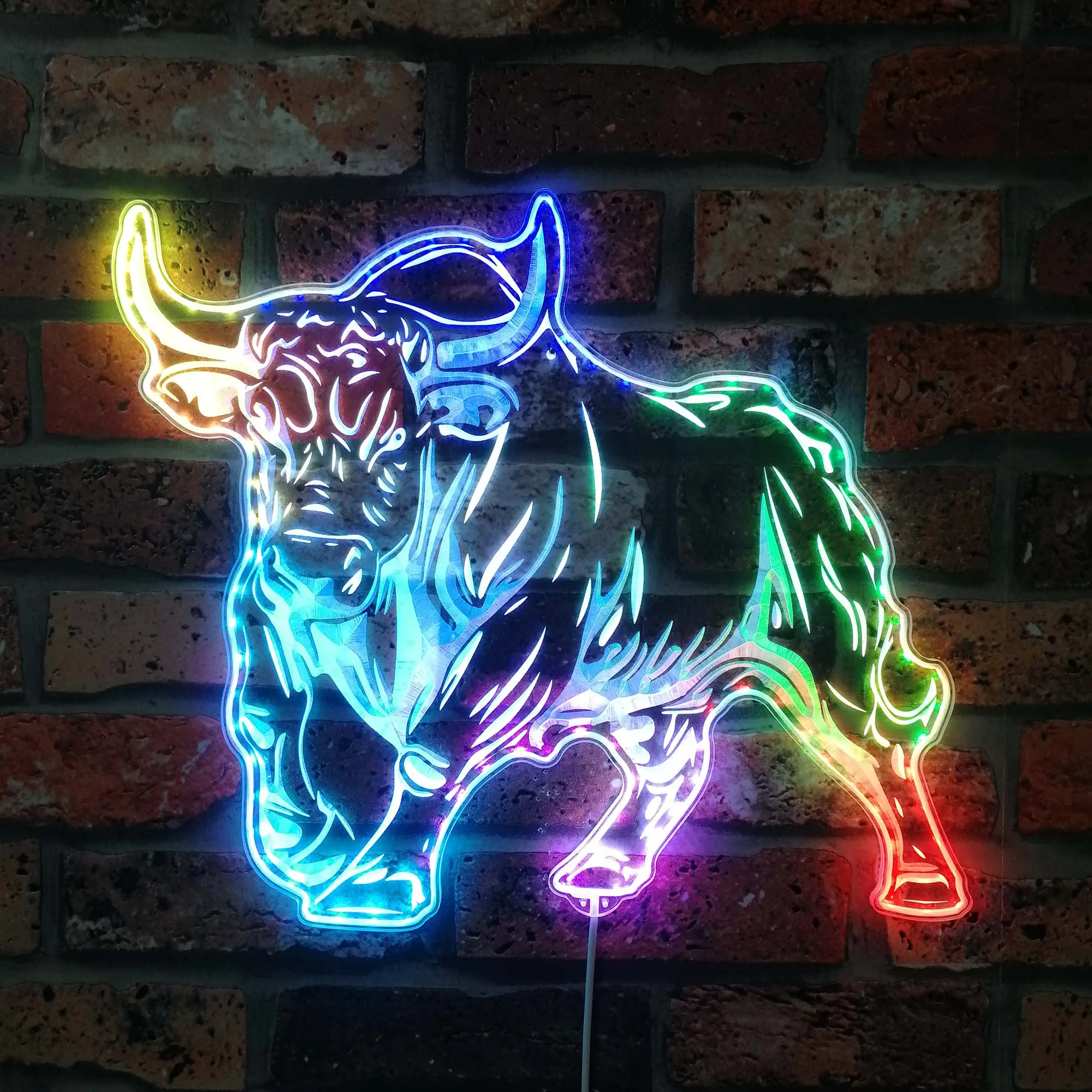 

Bull Animal RGB Dynamic Glam LED Sign st06-fnd-i0310