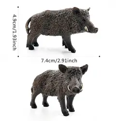 Realistic Boar Animal Model Simulated Wild Pig Action Figures Educational And Collectible Toys For Animal Lovers Birthday Gifts