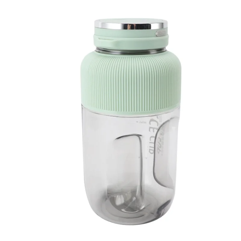 Portable Juicer Blender  Wireless Electronic Juicer Cup Large Capacity Multi Functional Light Green For Fresh Juice Smoothies