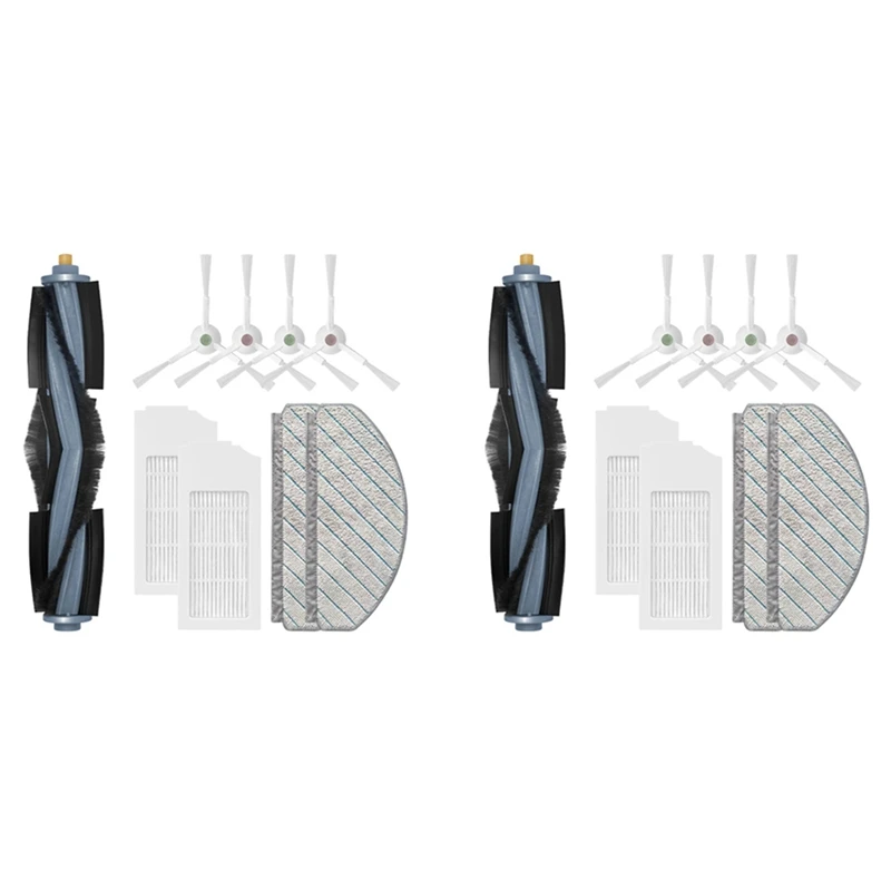 

X16A 2025 NEW-2Set For ECOVACS DEEBOT T10 PLUS Robot Vacuum Cleaner Replacement Spare Parts Main Brush Side Brush Hepa Filter Mo