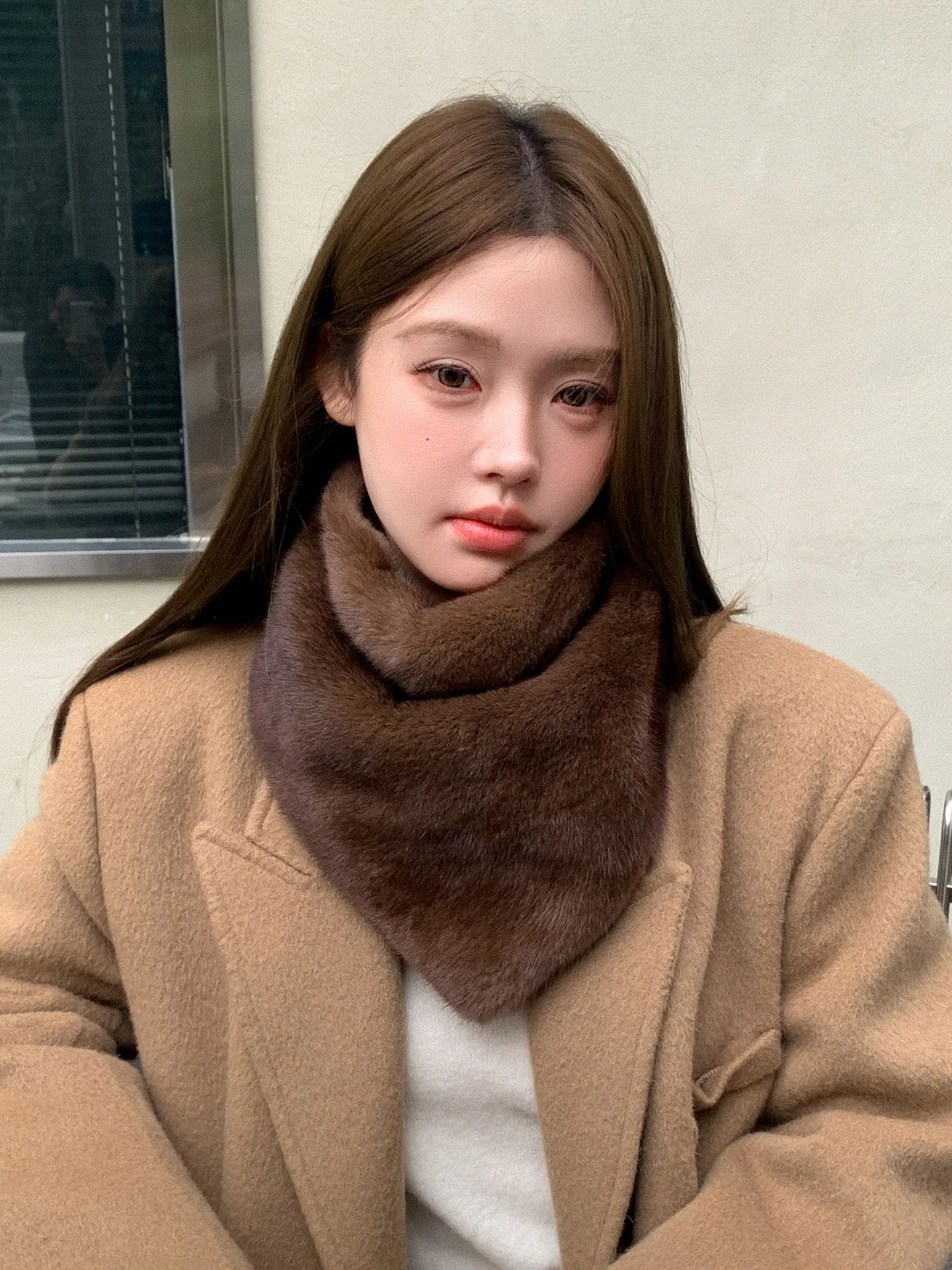 

Новый треугольный шарф-воротник из натурального меха норки для женщин, осенне-зимний, высококачественный, теплый, пушистый