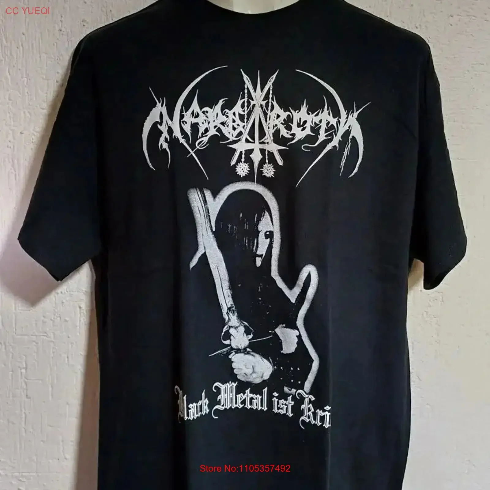 Nargaroth ist krieg T shirt black metal Satanic Warmaster Gorgoroth Graveland vintage Washed Stylish designer clothes Casual