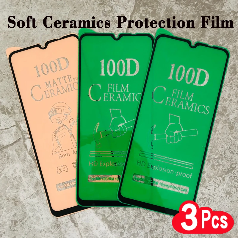 

3Pcs Soft Matte Ceramic Protective Film For Xiaomi Redmi 12C 11A 10C 9C NFC 9 9I 9A 10A 10 Power 8A Pro Screen Protector Glass