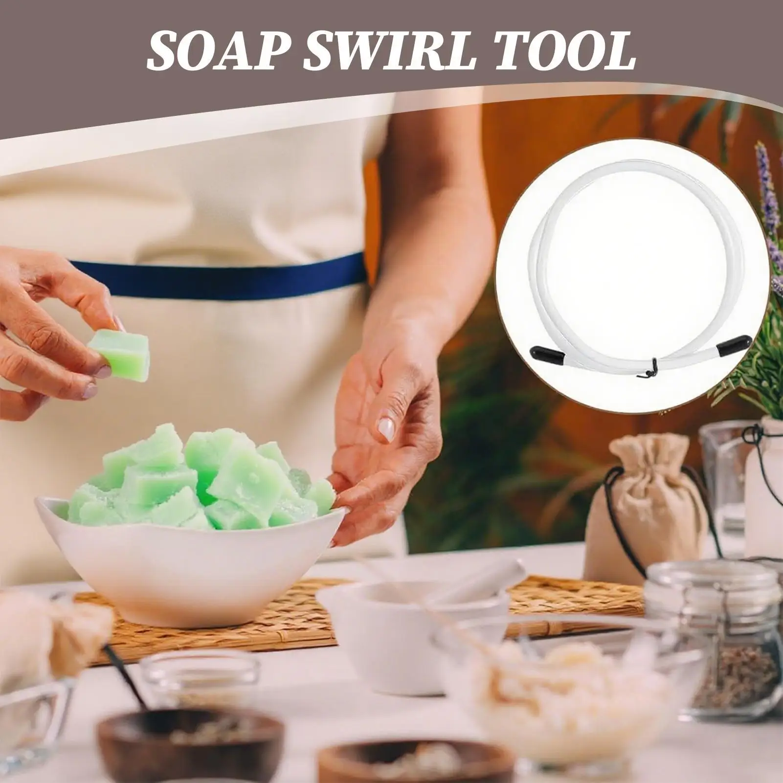 Benodigdheden voor het maken van zeep Swirl Tool voor het maken van zeep Mallen Handgemaakte bevestigingslijst Professionele benodigdheden voor het maken van zeepmakers