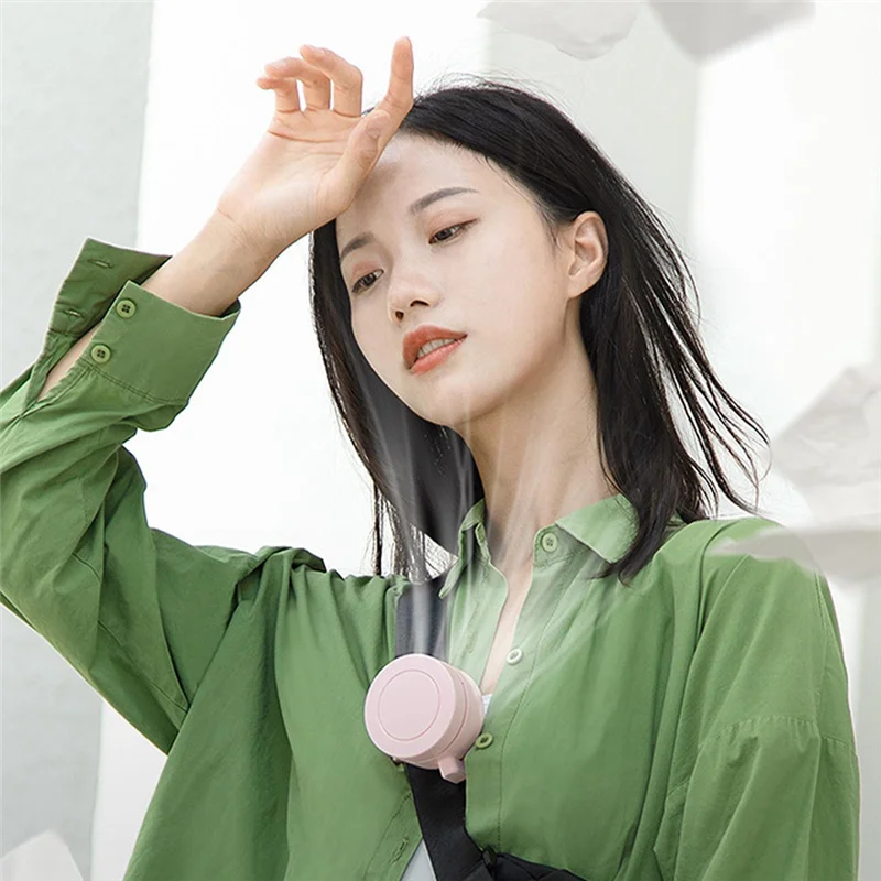 F4S-cHang Ремень Мини Летний Открытый 3-скоростной Вентилятор USB Перезаряжаемый Вентилятор Охлаждающий Безлопастной Вентилятор Зажим Охлаждения Регулируемый