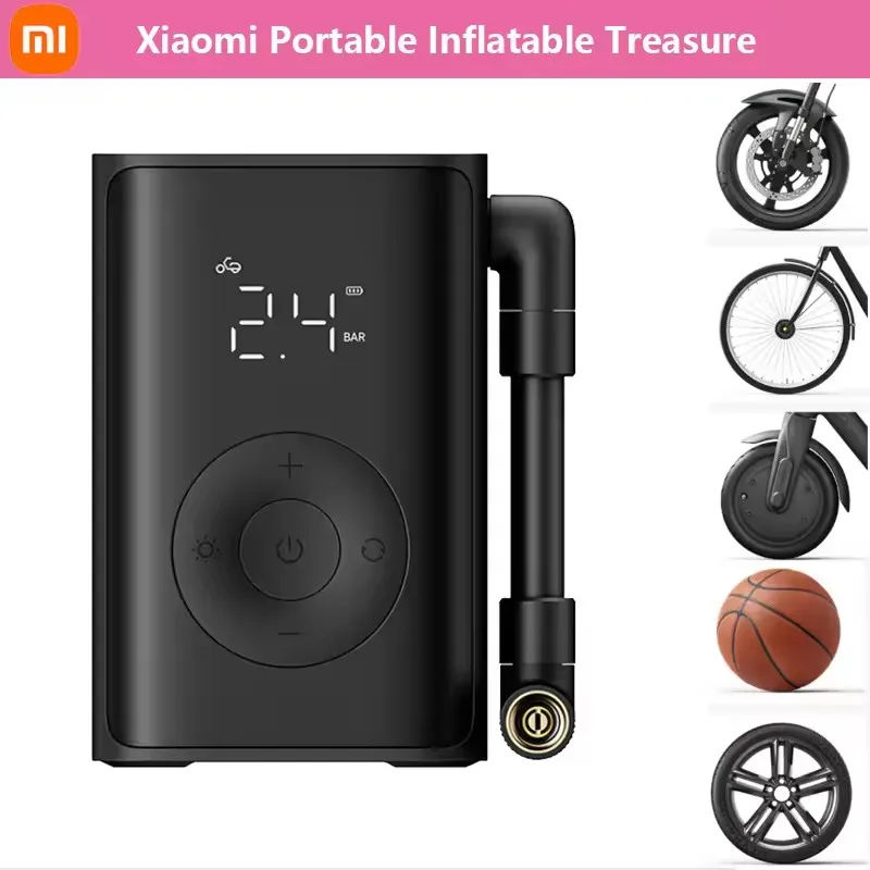 

Портативный воздушный насос Xiaomi Mijia, 2000 мАч, 150 фунтов на квадратный дюйм, электрический воздушный компрессор, обнаружение давления в шинах, многофункциональный инструмент, надувной насос для автомобиля, велосипеда