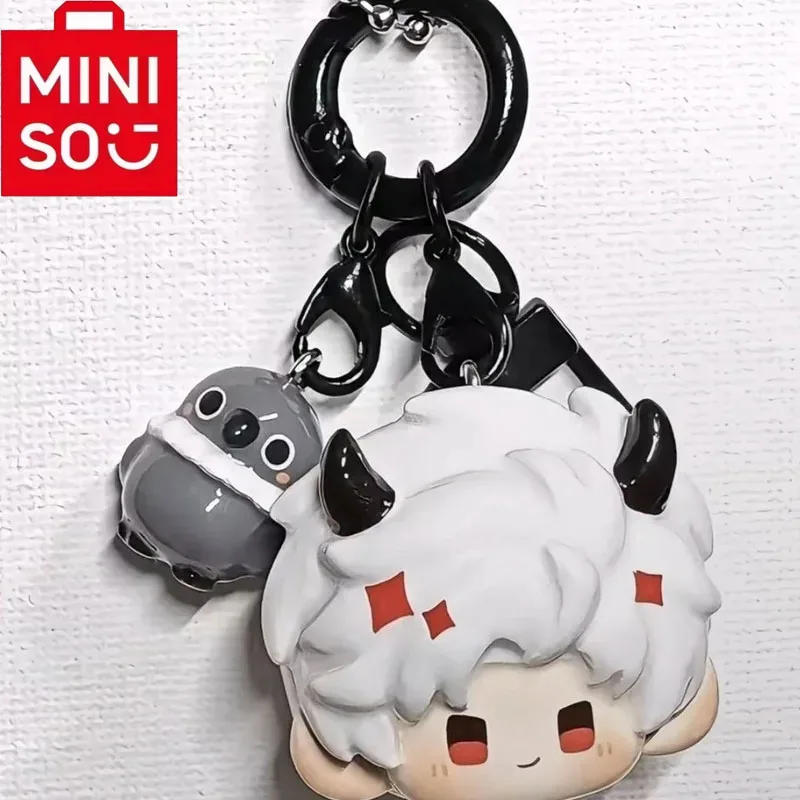 MINISO Love and Deep Space Q-Version Harz-Schlüsselanhänger-Anhänger ACG-Spielzeug zum Sammeln, hochwertiger Cartoon-Stil für Anime-Fans