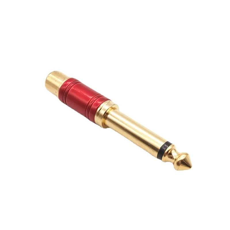 6.5mm Mono męski żeńskie gniazdo RCA Adapter Audio 6.5 MM męski konwerter złącze adaptera Mono z wtyczką TS do użytku domowego KTV