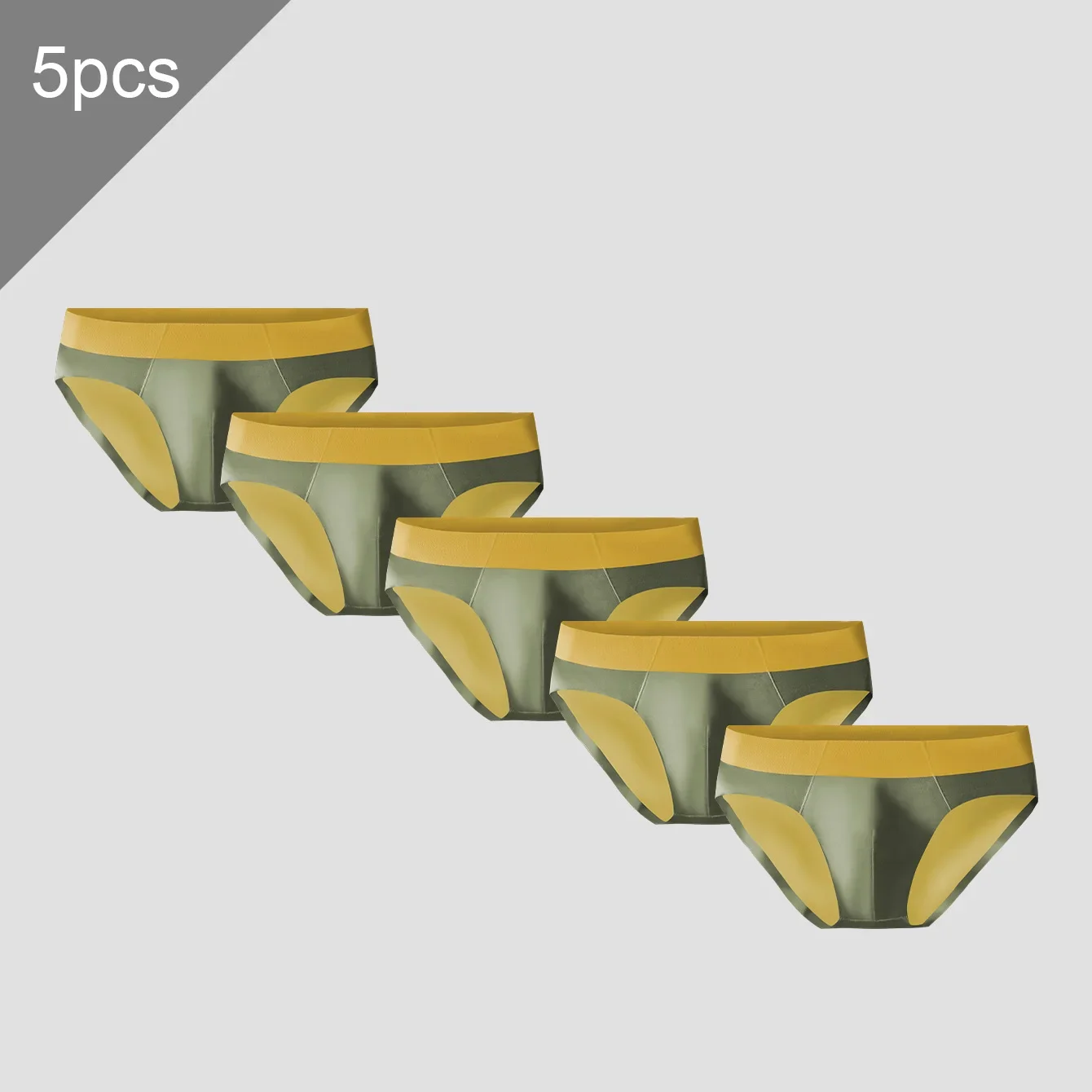 

Мужское бесшовное нижнее белье из ледяного шелка, 5 шт., мужские дышащие трусы-слипы, летние тонкие спортивные трусы с низкой талией, сексуальные, с коротким разрезом