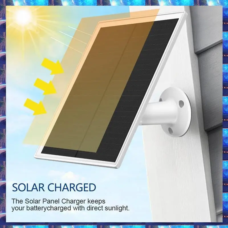 

2025 10W 5V Solar Panel Charger For Outdoor Security Cameras, Rechargeable Battery Cameras, IP65 Waterproof,10W 5V Solar Panel C