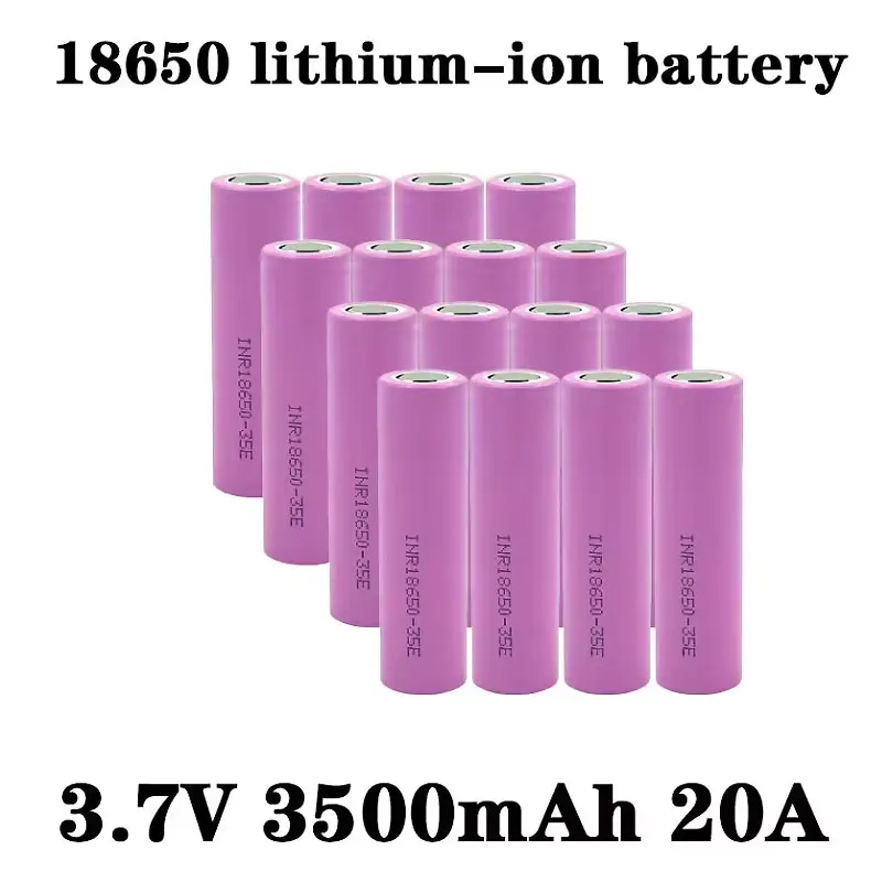 

New 18650 lithium battery powered 35E 20A large capacity electric vehicle with strong light flashlight 3.7V 3500mah
