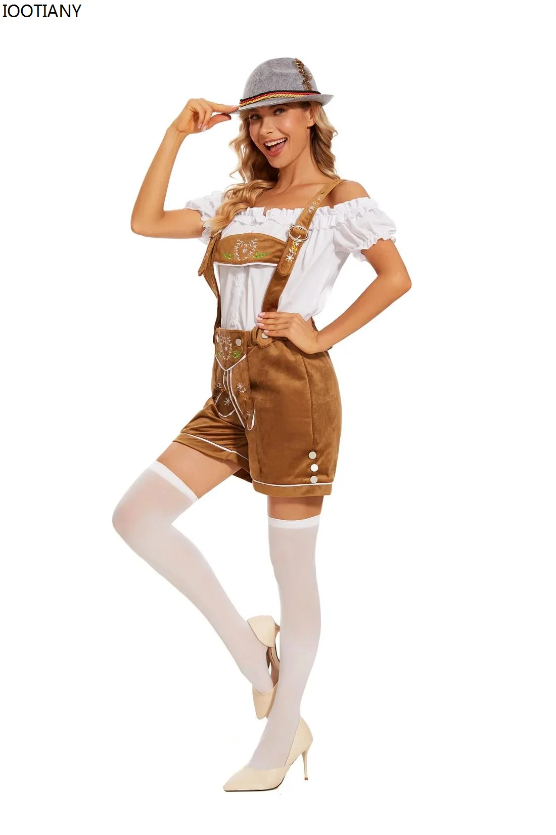 Bavaria Traditional Beer Maid Waiter Cosplay Outfit German Oktoberfest Costumes Halloween Carnival Party Stage Performance Dress