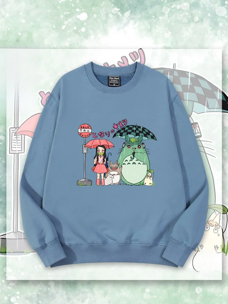 

Свитшот Rilakkuma Anime Crewne, детская одежда, свободный крой, смесь хлопка и полиэстера, с круглым вырезом и принтом