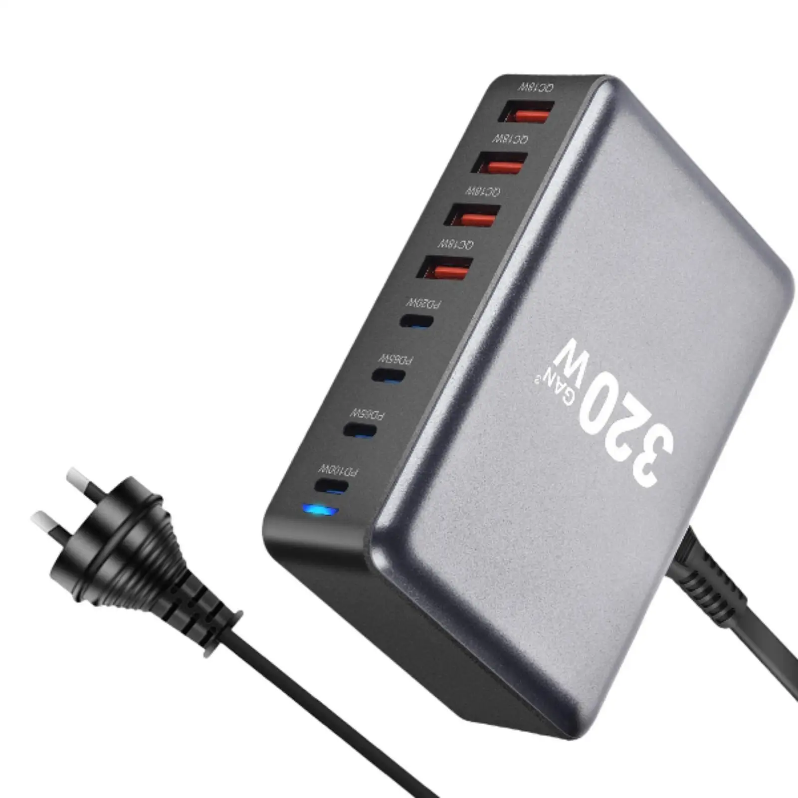 

Desktop Charging Station 320W Phones Laptop Charger for Office Hotel School