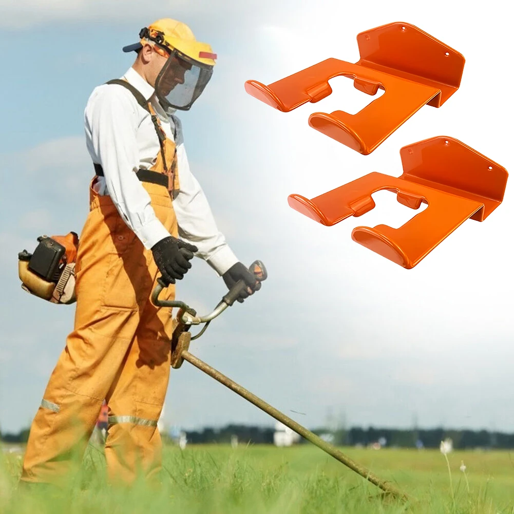

2Pcs Grass Trimmer Storage Hooks Heavy-Duty Lawn Mower Hook Bracket for Garden