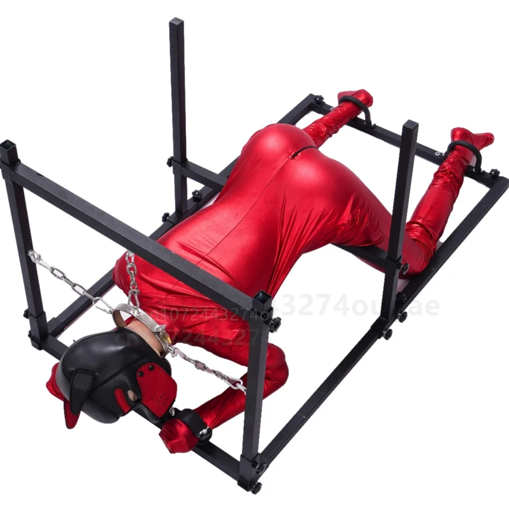 Fetish CBT Pillory BDSM Training Frame Large Restraint Props Tools Female BDSM Handcuffs Rack Adults Sex Toys for Women Men